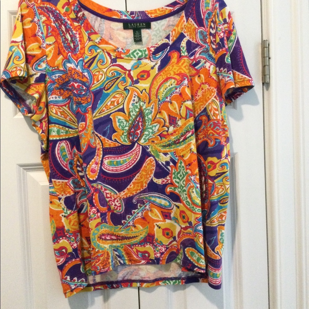 Ralph Lauren COLORFUL Tee size L